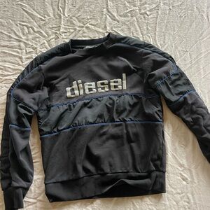 Diesel Black reflective sweatshirt